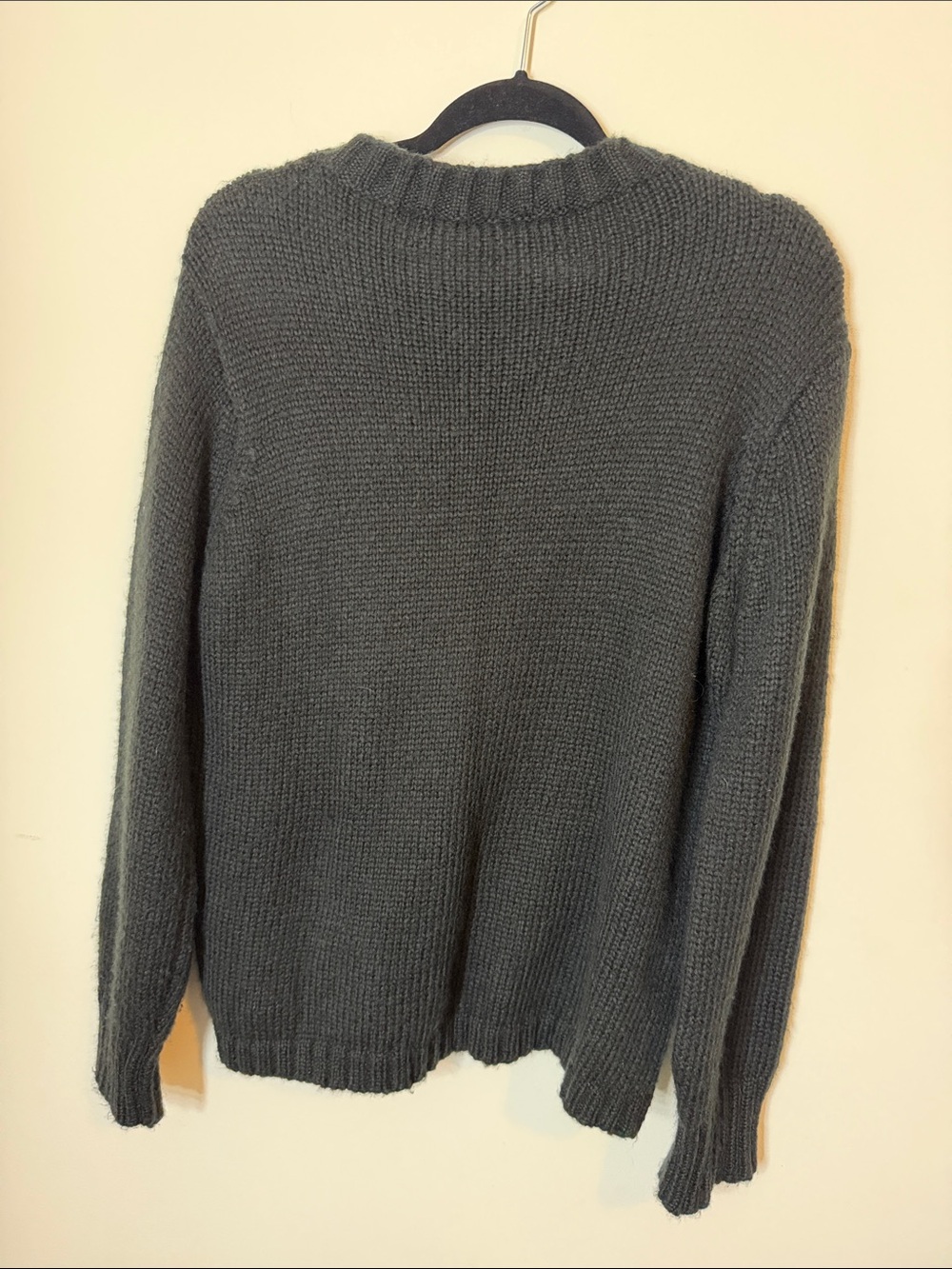 Wooden Ships Hocus Pocus Black Knit Sweater Mohair Wool M/L - Picture 4 of 5